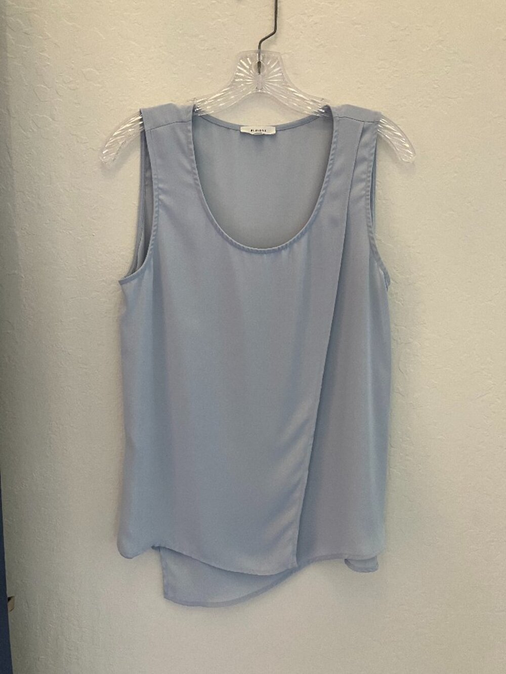 Baby Blue Overlay Top